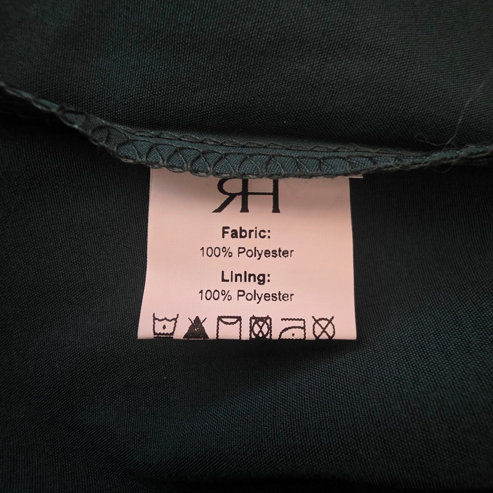RIHOAS Dress NWT Satin Green Long Midi Sorority Wedding Autumn Homecoming Small - Picture 10 of 12